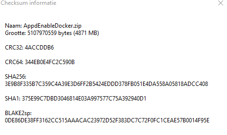 Checksum information AppDEnableDocker.png