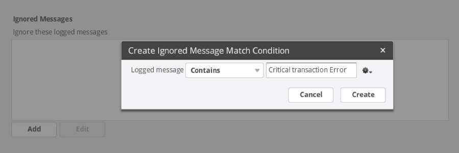 Configuration to ignore the error message.png