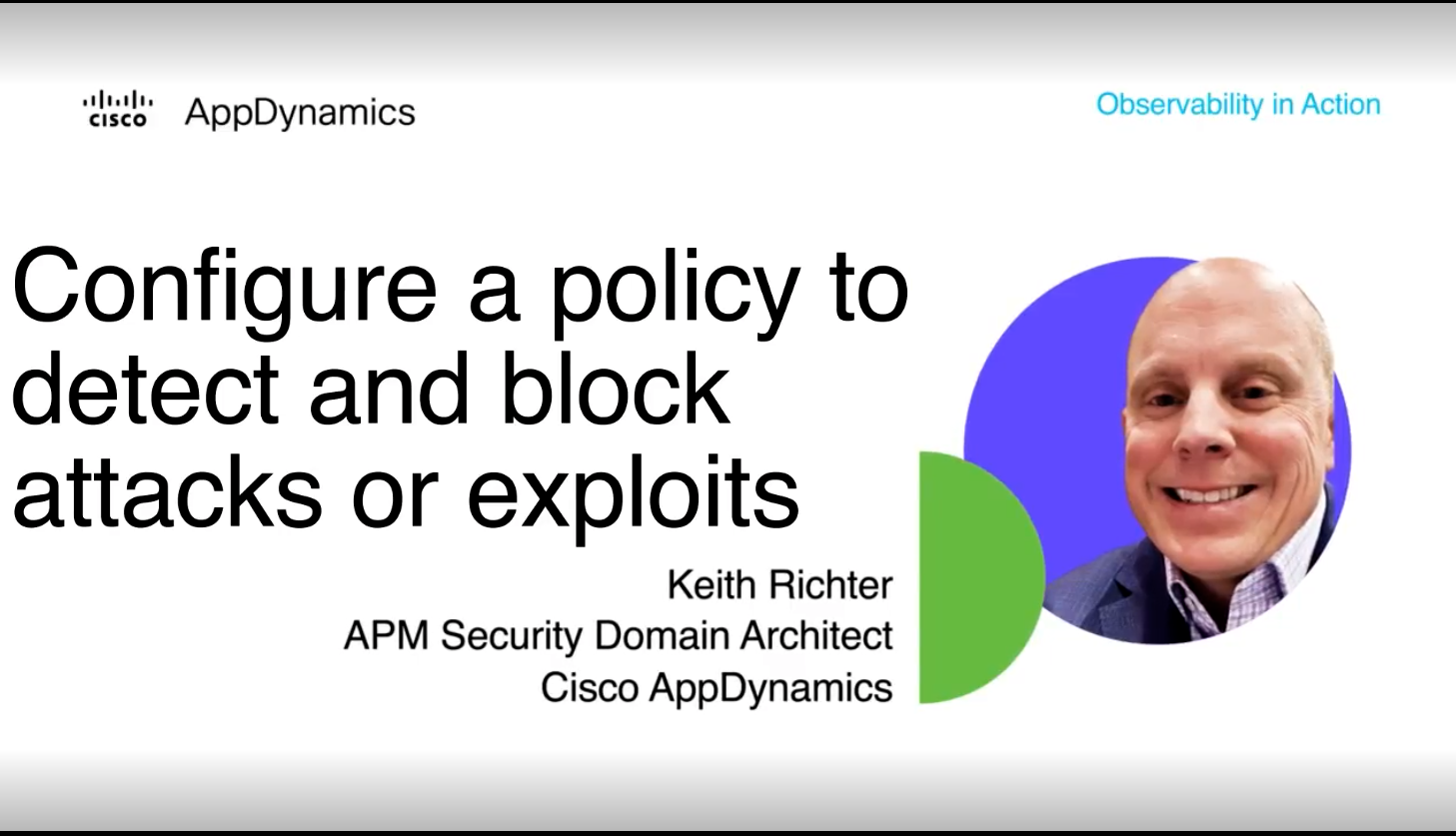 Configure a policy to detect and block attacks or Cisco