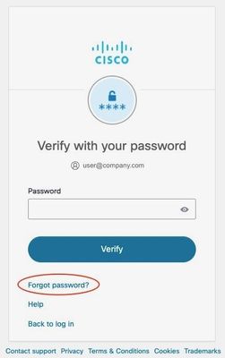 Figure 1, Cisco password page